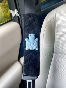 Cute Turtle Car Seat Belt Covers, Soft Anti-Chafe Shoulder Protector - Turtle Shoulders - View 11