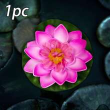6 Pezzi Fiori Galleggianti A Loto E Ninfea A Led Impermeabili Per Decorazione Piscina, Lampada Notturna A Colori Cambiante, Può Essere Usato Per La Decorazione Di Desideri, Fiumi O Piscine