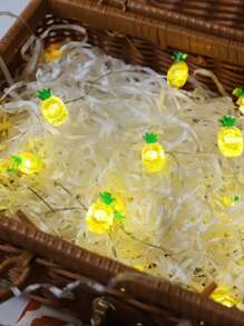 20 LED Fruit String Lights, Copper Wire Fairy Lights, Waterproof Novelty Lemon, Watermelon, Grape, Pineapple Decor Lights For Patio, Kids Girls Room, Summer Decoration, Christmas, Birthday Party, Festival