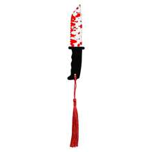 1pc Classic Red Bookmark With Bloody Furniture Knife And Red Tassel Bookmark - Fantasy Horror Style Gift For Horror Lovers, Co-Workers, Friends & Family