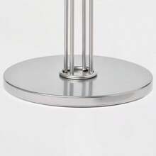 Nickel Paper Towel Holder -: Freestanding Steel Napkin Holder, Silver, Spot Clean, 13" Height - 1 - View 3