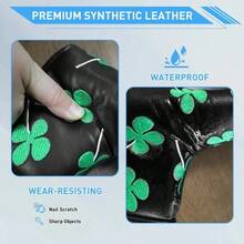 Golf Putter Head Cover Blade Club Head Cover PU Leather Black White Suitable For All Putters For Men Women - Beige - View 5