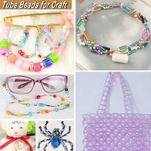 3600+Pcs 2*6mm Tube Beads Kit Glass Bugle Seed Beads Small Craft Beads For DIY Bracelet Necklaces Crafting Jewelry Making - Multicolor - View 5