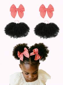 1pc Girls Cute Hair Bun Decorative Hair Scrunchie Accessory For Adding Volume