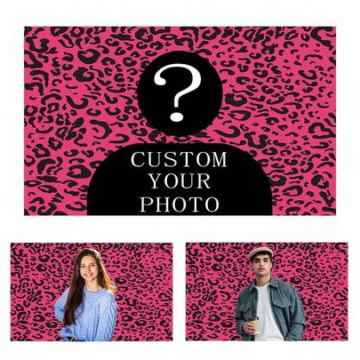 1 Stück personalisierbare Wandtapisserie, Fotos und Text können hinzugefügt werden, geeignet für Geburtstag, Hochzeit, Halloween, Weihnachten, Party, Vatertag/Muttertag, Heimdekoration, Schlafzimmerdekoration und weitere Anlässe