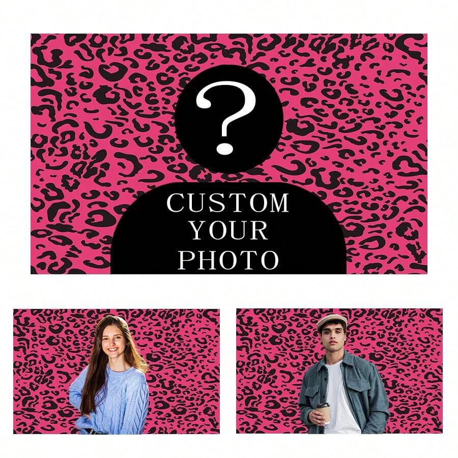 1pc Customizable Personalized Tapestry With Photos And Text, For Birthday, Wedding, Halloween, Christmas, Party, Father's/Mother's Day, Home Decor, Bedroom Aesthetics