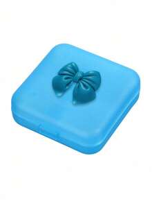 1pc Bow-Knot Decor 4-Compartment Mini Medicine Organizer Box, DIY Travel Portable Cute Small Pill Case For Home, Travel, Living Room, Bedroom, Bathroom Storage, Suitable For Family, Travel, Wedding, Party, Birthday, Mother's Day, Father's Day, New Year, Accessory, Interesting Gift, Valentine's Day Gift, Self-Adhesive Assembly Required - Multicolor - View 10