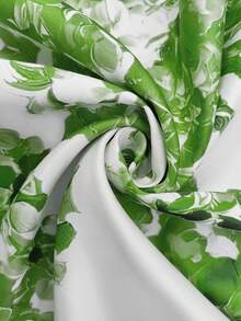 女士性感低胸度假风修身印花系带A字迷你露背吊带短裙，复古优雅摇摆派对薄纱雪纺伴娘鸡尾酒晚礼服，新款休闲连衣裙，春夏秋季 - 彩色 - 查看 8