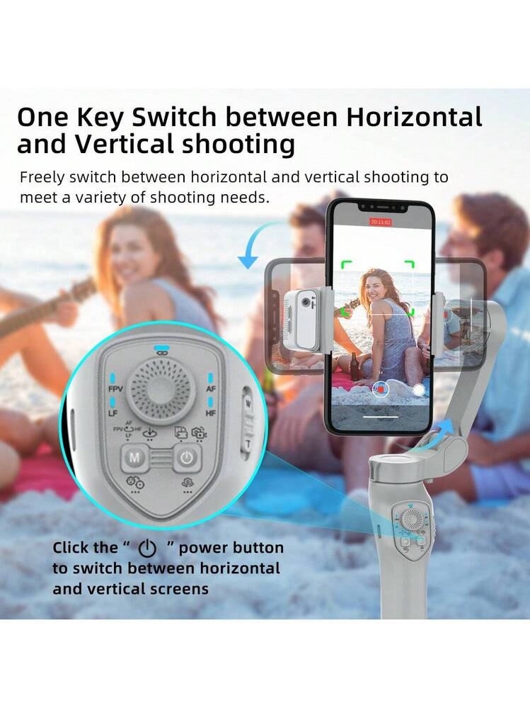 SRIKEKL Treppiede per rilevamento automatico del viso, supporto per telefono rotante a 360°, senza app, controllo gesti, supporto per fotocamera con luce selfie e telecomando per live vlog streaming
