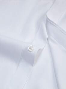 Men's Shirt Solid Color Versatile Banquet Festival Daily Wedding Tuxedo Formal Long-Sleeved Outfit Men Single-Breasted Size XS-XXXL 1PC Fall Clothes For Men - 白色 - 查看 4