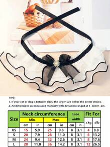 Collari per cani e gatti, bavaglini con fiocchi floreali e merletti, asciugamani rotondi da collo per animali domestici, accessori per vestire gli animali domestici per il compleanno, adatti per cani di piccola e media taglia e vari tipi di gatti