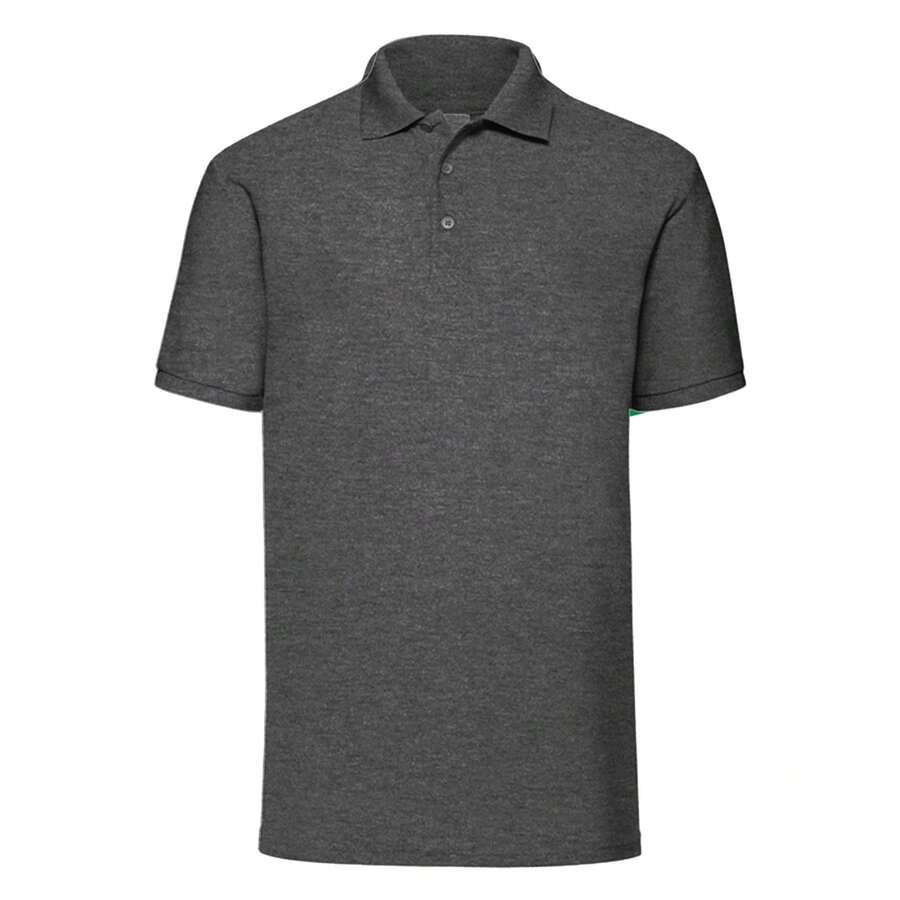 Fruit of the Loom Mens 65/35 Polo Shirt (Dark Heather Grey)