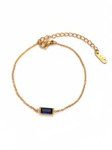 1pc Elegant Bracelet, Women's Jewelry, S925 Sterling Silver Minimalist Chain Bracelet, Exquisite Jewelry, Friendship Gift For Sister - Gold - View 12