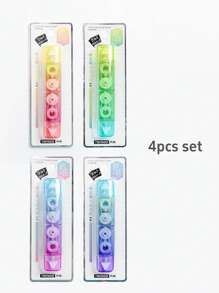 1pc Ombre Correction Tape & Glue Tape Rainbow Design 2 In 1 Dual-Side Correcting & Adhesive Back To School