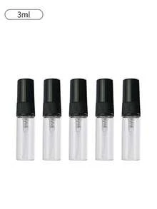 Refillable Black Transparent Perfume Spray Bottle, Fine Mist, Mini Perfume Refillable Spray Bottle, Cosmetic Essence Water Storage Container, Perfume Bottling, Perfume Spray Pump Box, Mini Pocket Perfume Spray, Refillable Perfume Dispenser Transfer Tool (2ml/3ml/5ml/10ml), Travel Essential, Perfume Essence - Black and White - View 24