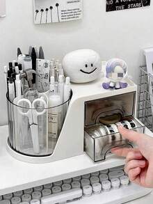 Cosmetics Storage Organizer Sense Of Advanced Makeup Organizer Beauty Storage Makeup Box Fine Jewelry Take In,Pencil Case,Pencil Pouch,School Bag