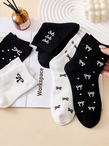 5 Pairs Bowknot Fabric Multipurpose Bows, Minimalist And Practical - Multicolor - View 6