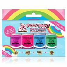 Piggy Paint  Nail Polish Set For Kids' - Stay Positive Rainbow - 0.48 Fl Oz/4ct