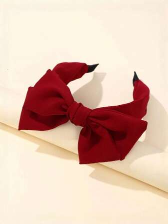 Rött rosetthårband, Enkelt och praktiskt multifunktionellt, hårband, hårbågehårband
