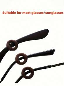 10/30/50Pcs, Glasses Anti Slip Cover, Non-Slip Silicone Glasses Covers, Glasses Legs To Prevent Falling Off, Fixed Ear Hook Holders, Glasses Accessories, Suitable For Sports Learning And Daily Wear Glasses Accessories