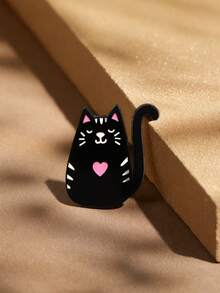 1pc/3pcs Cute Pins Backpack Pins Alloy Enamel Brooch Cat Funny Cat Brooch Cowboy Badge Pin For Bookbags Clothes/Jackets & Hat Decoration
