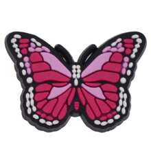 10 pièces Charms pour chaussures roses aléatoires en PVC, charms roses pour chaussures pour la décoration des chaussures