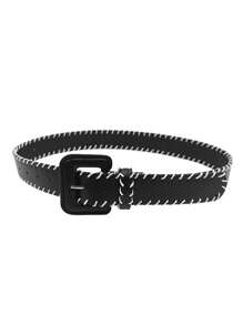 1pc Retro Street Style Woven Belt, Versatile Design For Women's Jeans