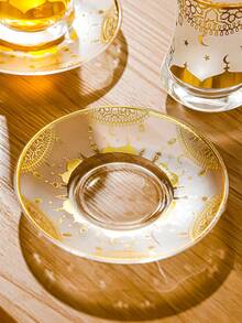 1 Set Of Luxury Transparent Glass Coffee Cup Set With Saucer, Handle And Thick Heat-Resistant Design - Suitable For Latte, Tea, Beverages - Reusable Multipurpose Glass Utensil, Ideal For Home And Office Use - Multicolor - View 8