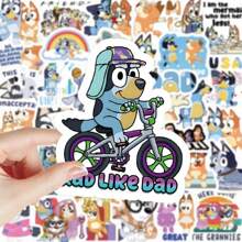 Bluey 103pcs/Set Cute Bluey Stickers, Water Cup Stickers, Notebook Stickers, DIY Handmade Stickers,Stickers For Boys,Notebook Anime,Scrapbook>Stickers