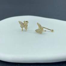 1pc Rhinestone Butterfly Ear Clip, Women Personalized Daily Ear Cuff - Butterfly - View 9