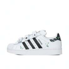 Adidas Originals Zapatillas casuales de caña baja SUPERSTAR II CF C para niños pequeños JQ8748 - Blanco - Ver 1