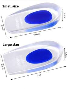 2 件/4 件/6 件男女通用凝胶硅胶鞋垫 - 带衬垫的鞋垫，适合散步、跑步、徒步旅行、全天站立 - 鞋跟垫 - 适用于运动鞋、靴子等。 - 柔软纹理材质，足部护理