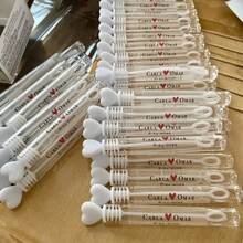 Personalized Wedding Bubble Labels [LABELS ONLY, Tubes Are NOT Included] Personalized Wedding Favor Labels, Custom Pvc Stickers, Pvc Custom Logo, Bachelorette Stickers, Bridal Shower Gift, Create Your Own Sticker, Forever Love, Wedding Decoration - Clear PVC Stickers - View 4