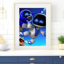 1pc Wall Arts Posters Frameless Modern Game Astro Bot Poster Home Room Decor Livingroom Bedroom Aesthetic Art Wall Painting Stickers