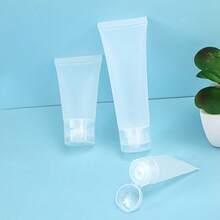 2/3pcs Empty Refillable Cosmetic Soft Tube Vial Bottles With Flip Cover Makeup Travel Sample Packing Storage Holder Container For Toothpaste Shampoo Facial Cleanser Body Lotion Home Bathroom Decor Fall Decor Back To School