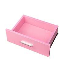 4 -Layer Salon Storage Cabinet,Beauty Barber Salon Styling Station Organizer Equipment,Hair Stylist Station Set With 2 Hair Dryer Holders,4 Drawers And Raised Table Legs - Pink + Particle Board+MDF - View 9