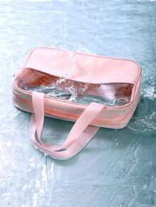 3/1 Pcs Transparent Toiletry Bag, Ladies Makeup Bag, Large Travel Cosmetic Bag, Transparent Toiletries Storage Pouch, Waterproof Wash Bag, Suitable For Bathroom, Dorms, Unisex, Cruise, Beach, Vacation, Summer Holiday - Multicolor - View 8