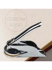 1pc Customized Wedding Embosser, Personalized Letter Combination And Initial Embosser, Can Customize Any Logo, Metal Stamp For Business Office Anniversary Gift, Monogram Seal - Multicolor - View 15