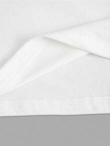 翩翩起舞的蝴蝶：白色T恤，夏季 - 白色 - 查看 4