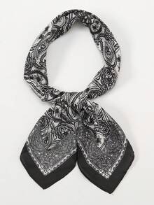 1pc Paisley Pattern Polyester Chiffon Scarf, Bohemian Style - Multicolor - View 3