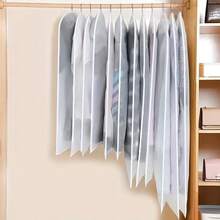 Set de 5 bolsas transparentes para ropa, bolsas protectoras plegables para almacenamiento en el armario de trajes, batas, vestidos largos, etc.