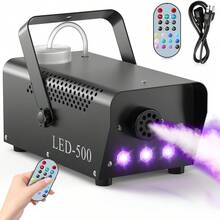 SEBRUANC 500W Fog Machine Christmas Fog Machine 3PCS Three-In-One High Power Lamp Beads Stage Lighting Effect Wireless Remote Control Suitable For Wedding DJ Performance Concert Bar Party - UK Plug(220-240V) - View 14