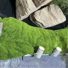 1 pièce de mousse artificielle, mousse réaliste faite de tissu doux, respirante, plante verte en polyester, outil d'artisanat pour arrangements floraux, tapis de mousse pour paysagisme extérieur, décoration pour la maison, décor pour toile de fond d'exposition, micro-paysage