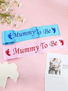 1 pezzo Fascia per festa di gender reveal, fascia per mamma in attesa, fascia per festeggiamenti festa di nascità