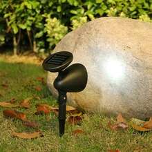 1pc Solar Powered Landscape Spotlight, 4 LED Outdoor Lighting, RGB Pathway Light With Motion Sensor, Semi-Embedded Installation, Warm White/White/Color Light, No Remote Control, Suitable For Yard, Garden, Path & Lawn - LED (spotlight) - View 10
