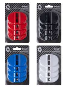 4pcs Car Door Lock Protector Covers, Carbon Fiber Car Door Handle Protectors, Scratch Guard Covers, Durable Synthetic Rubber, Oil-Rubbed Finish For Most Car Handles VW Nissan Chevrolet BMW Audi, Universal Car Door Accessory Protection Sleeve