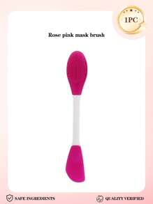 16pcs 2-In-1 Double-Sided Cleansing Brush Tool, Includes Dual-Head Manual Cleaning Brush & Face Mask Mixing Bowl Set, Reusable Cleaning Kit For Daily Skin Care Face Cleansing And Mask Preparation. Silicone Face Mask Brush And Mixing Bowl, Skin-Friendly, Soft And Flexible, No Odor Or Deformation. Lightweight And Portable, Suitable For Home And Travel Use.