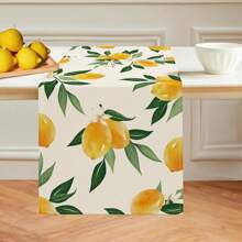 Italian Lemon Summer Table Runners - Party Holiday Kitchen Vanity Decor - Housewarming Gift For Women & Couples
