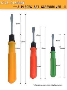 3pcs/4pcs Screwdriver Kit Set, Small Portable Screwdriver Home Repair Hand Tools, Precision Car Repair - Conventional - View 10