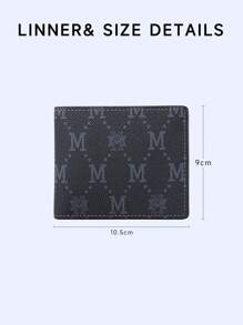 FION Monedero para presbicia, nuevo estilo corto para hombre, cartera todo en uno de negocios simple, tarjetero NCATJNL001